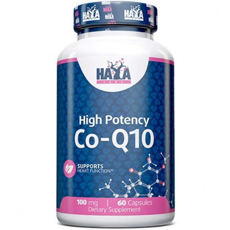 Haya Labs High Protency Co-Q10 100 mg 60 kapslit